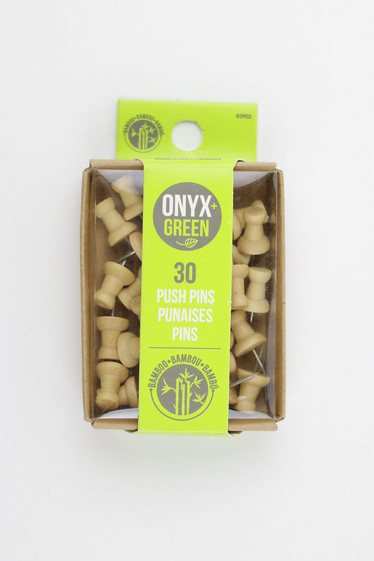 ONYX+GREEN Push Pins