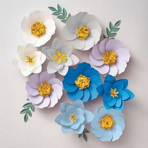 PaperSource Blue Ombré Small Blooms Kit