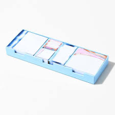 PaperSource Marble Boxed Sticky Note Set