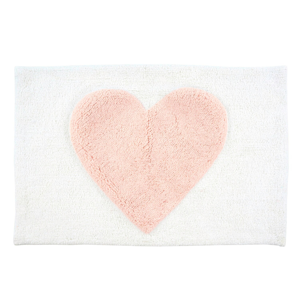 Indaba Pink Heart Bath Mat